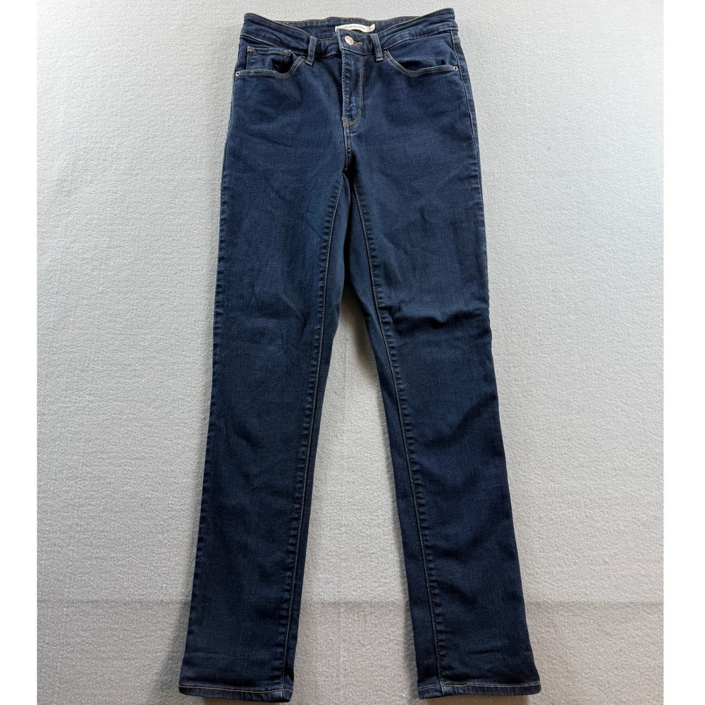 Levi's Classic Mid Rise Skinny Women 28 Dark Blue Denim Stretch 28x29